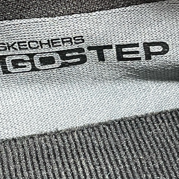 Skechers Go Step Black Knit Mesh Skip On Shoes w/Goga Mat Technology Size 9 - Picture 8 of 10